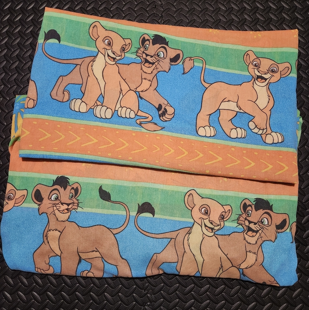 Vintage Disney's The Lion King Simba's Pride Twin Flat and Fitted Sheets 90s y2k